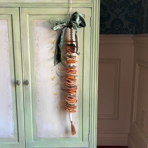 Dried orange and sage garland